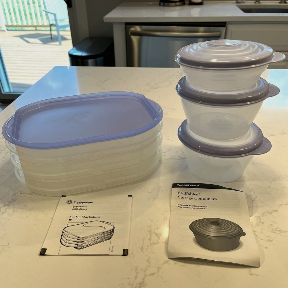 Never Used Tupperware Fridge Stackable & Stuffables Set